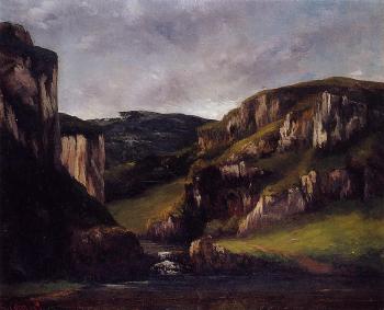 Gustave Courbet : Cliffs near Ornans
